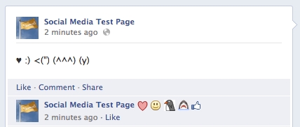 Emoticons Appearing In Facebook Comments