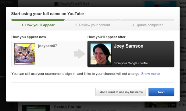 YouTube makes it easier to link to Google+