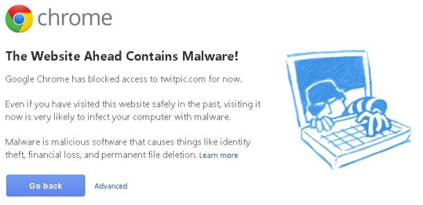TwitPic snared by Google’s malware detector
